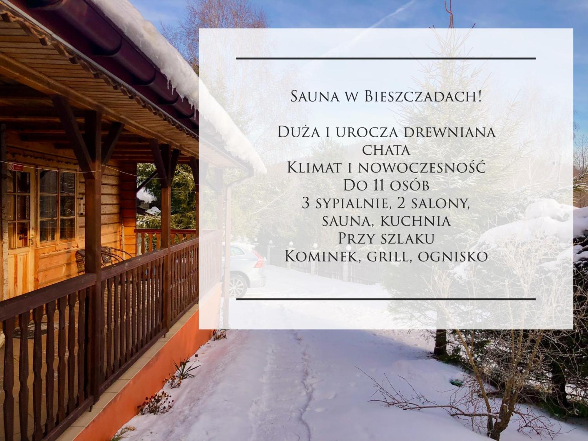 Urocza Chata Z Sauna W Bieszczadzkim Parku Krajobrazowym Bukowiec  Exteriér fotografie